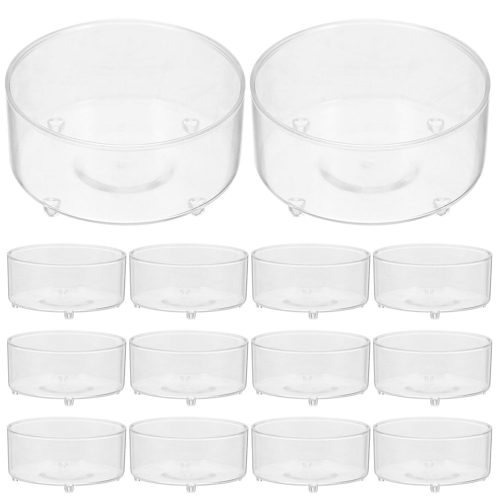Plastic Cup 50Pcs - 티라이트 캔들용 플라스틱 컵 50개, 투명