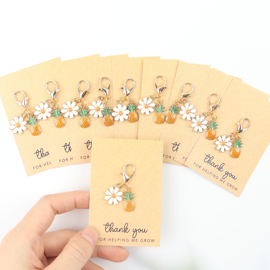 Event Party - 미니 파인애플 열쇠고리 10개, 성장에 도움을