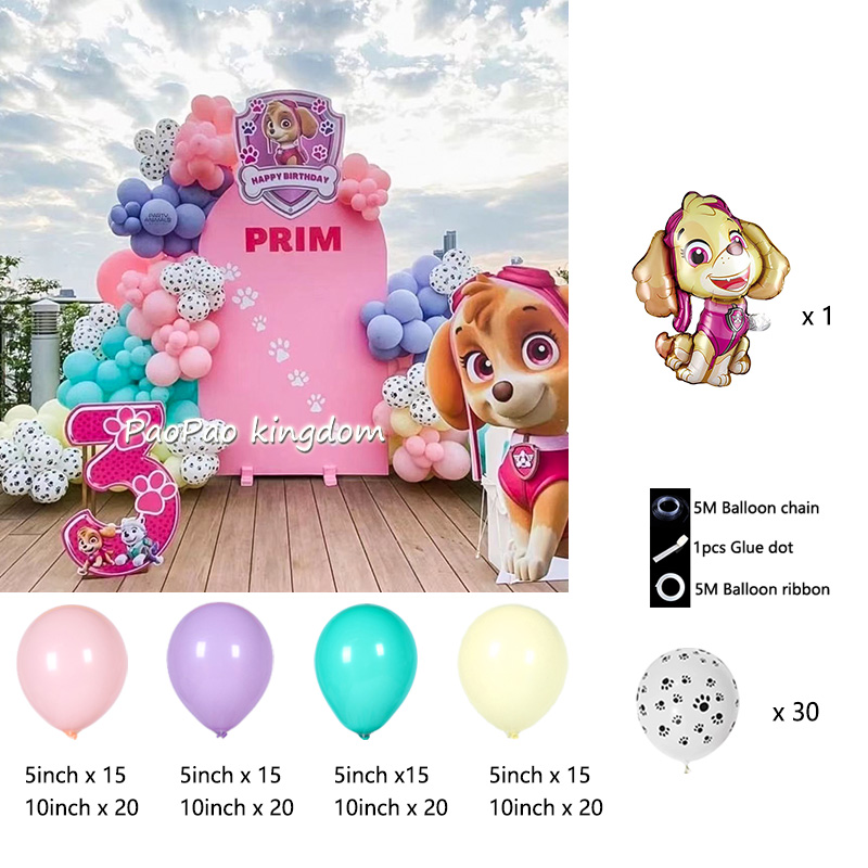 DIY 펫 패트롤 소녀 캐릭터 풍선 아치 가랜드 키트, - Balloon Arch Kit 리뷰 및 가격