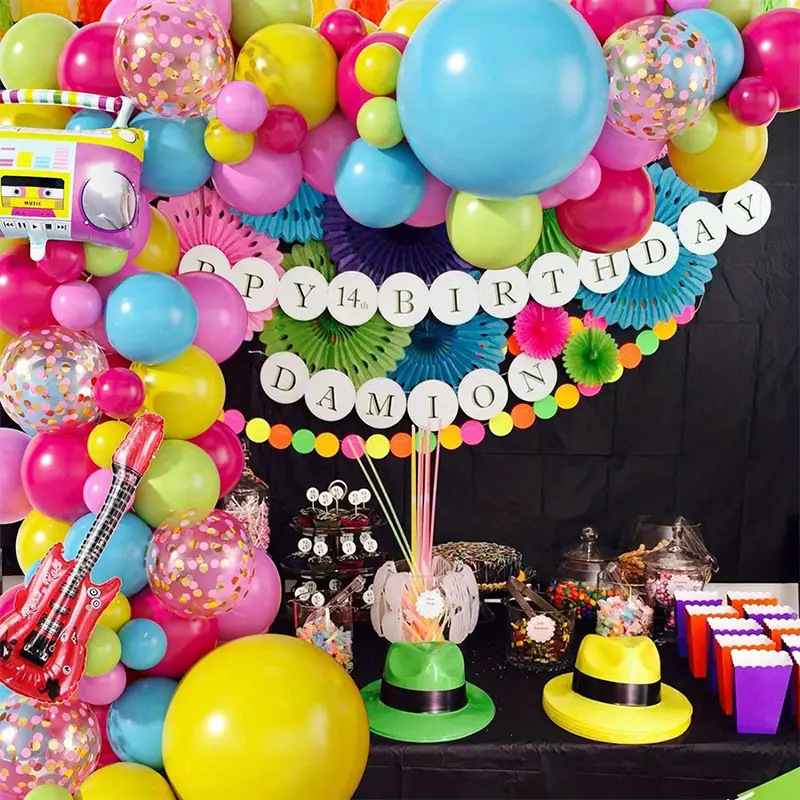 Retro 1980S 디스코 테마 라디오 풍선 아치 세 - Balloon Arch Kit 리뷰 및 가격