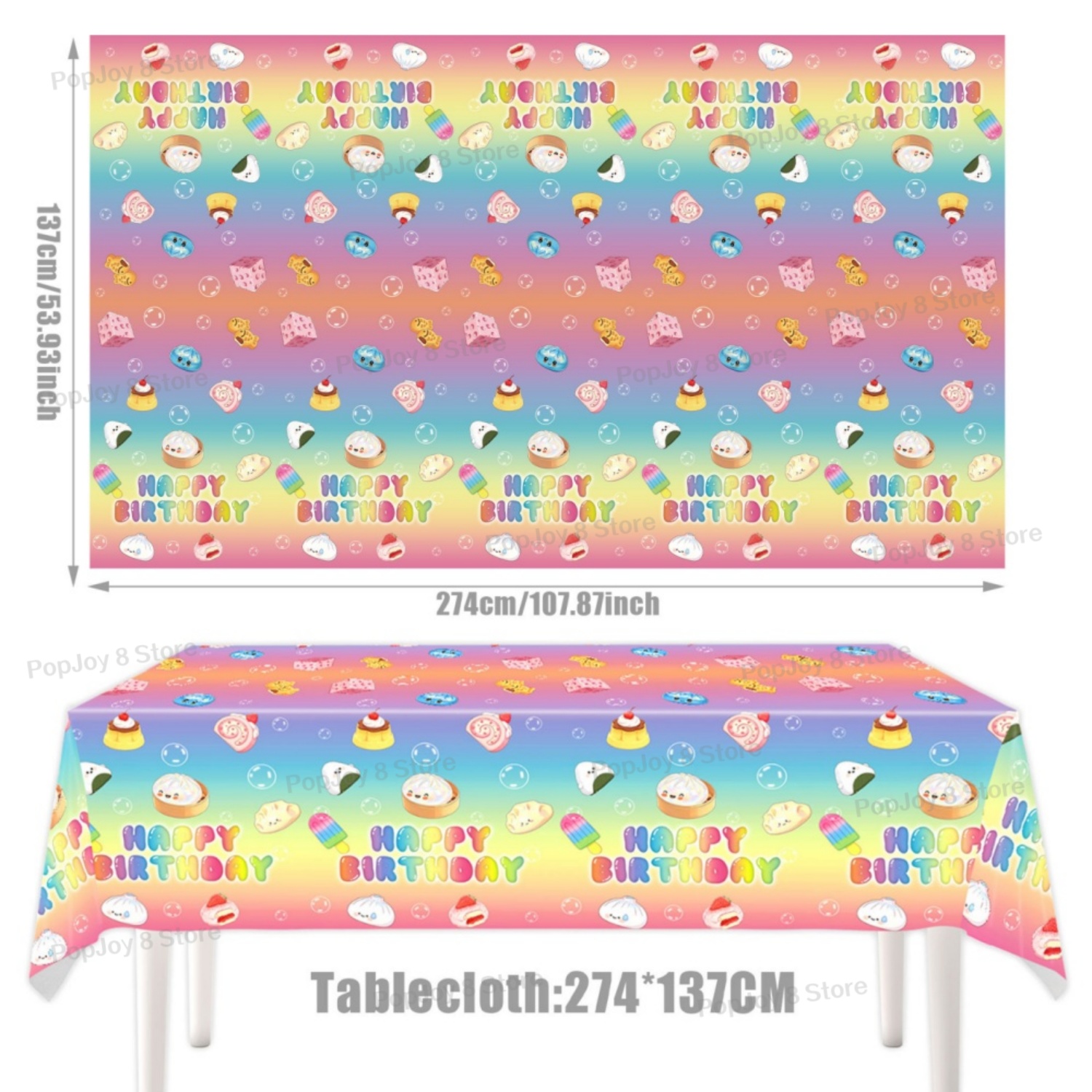 137x274cm 일회용 스퀴시 만두 테이블보 생일 파 - Table Cloth Disposable 리뷰 및 가격