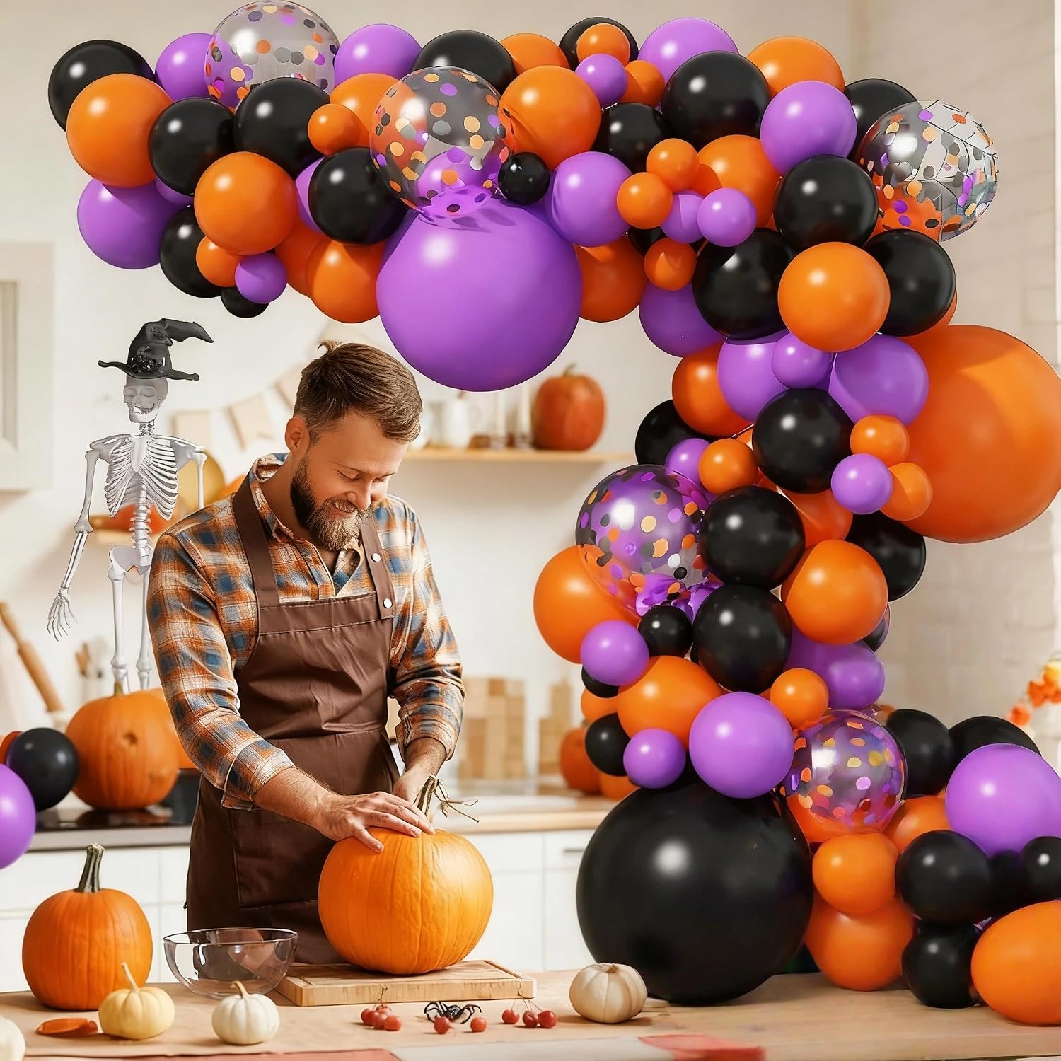 Jobkoo 할로윈 풍선 아치 가랜드 키트 블랙 퍼플  - Balloon Arch Kit 리뷰 및 가격