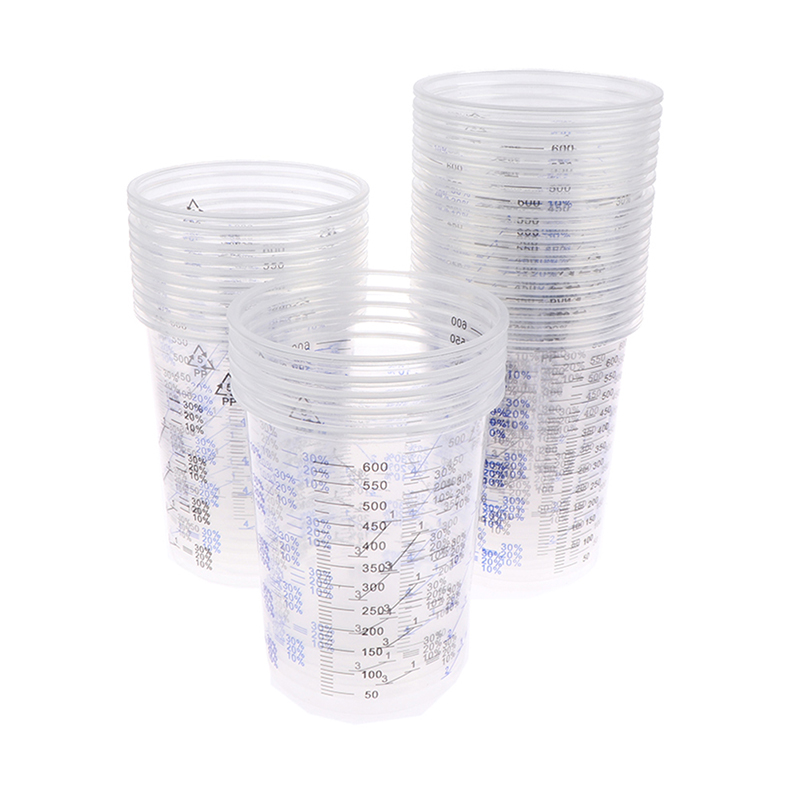 10개/50개 세트, 표준 용량으로 표시된 페인트 혼합 - Plastic Cup 50Pcs 리뷰 및 가격