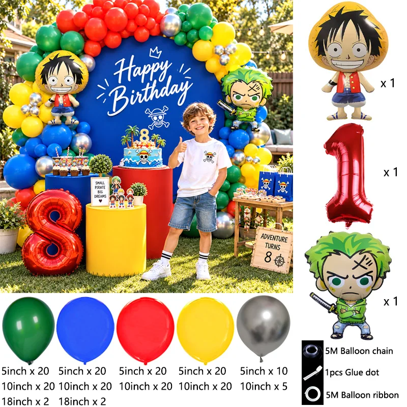 원피스 테마 파티용 풍선 장식 세트, 어린이 생일 파티 - Balloon Arch Kit 리뷰 및 가격