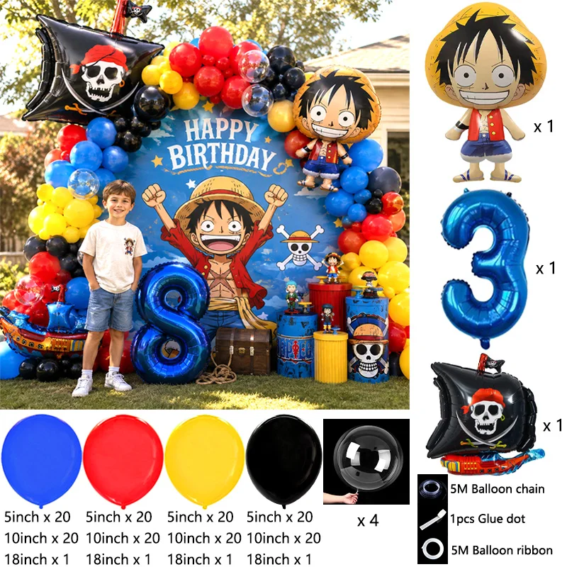 원피스 테마 파티용 풍선 장식 세트, 어린이 생일 파티 - Balloon Arch Kit 리뷰 및 가격