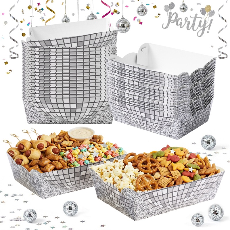 12개 80년대 음악 디스코볼 테마 베이킹 팝콘 상자  - Event Party Box 리뷰 및 가격