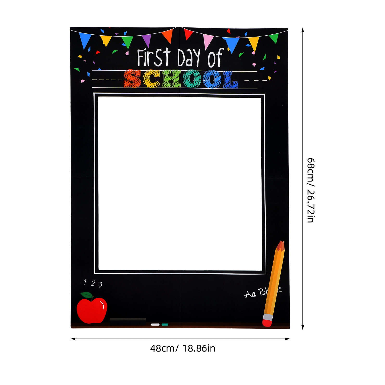 사진 촬영용 소품, 화려한 색상의 종이 프레임, 학교  - Photo Booth Frame 리뷰 및 가격